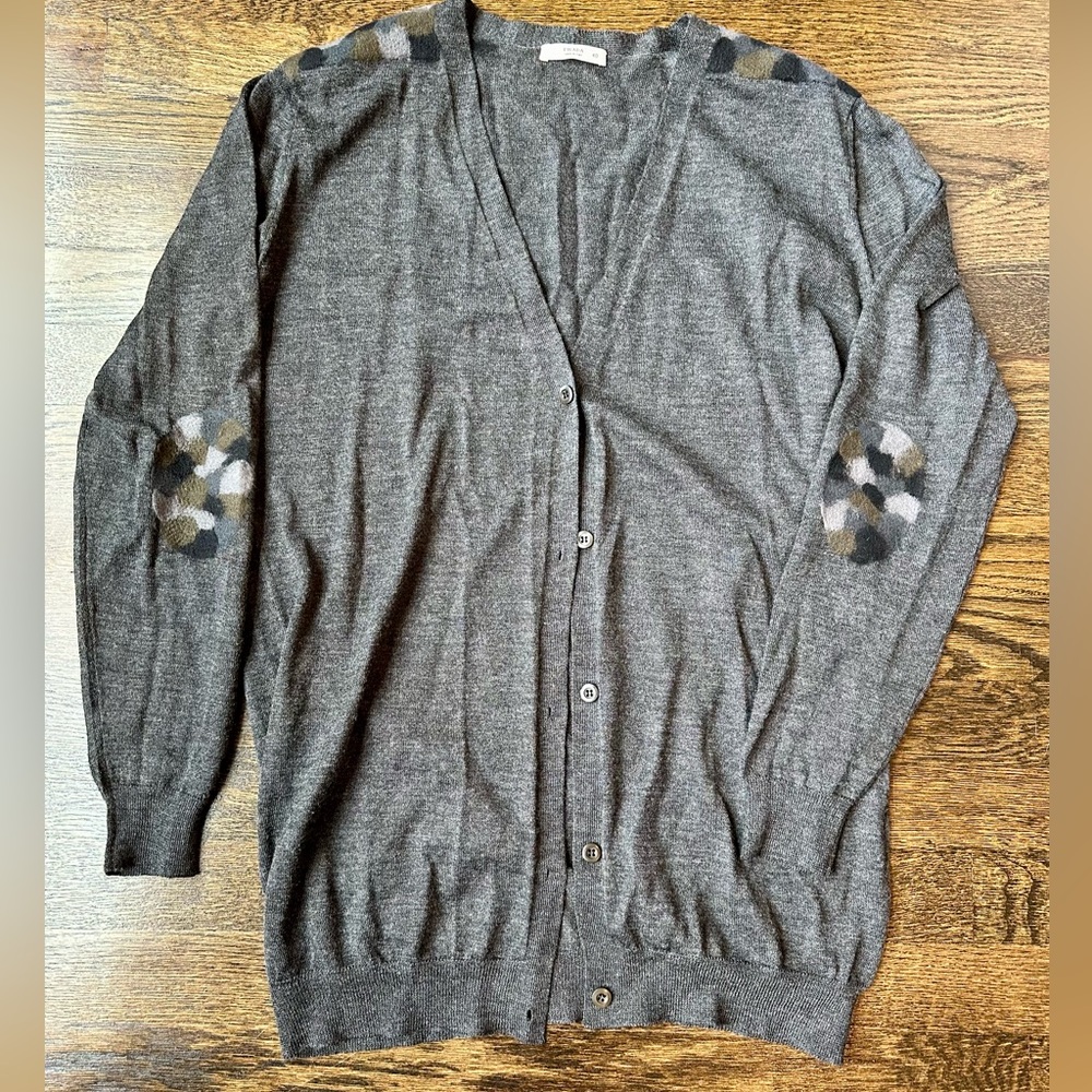 Prada cardigan with shoulder and elbow patches